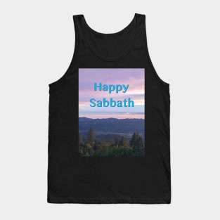 Happy Sabbath Sunset Photograph Tank Top